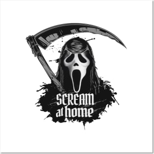 Scream at home Posters and Art